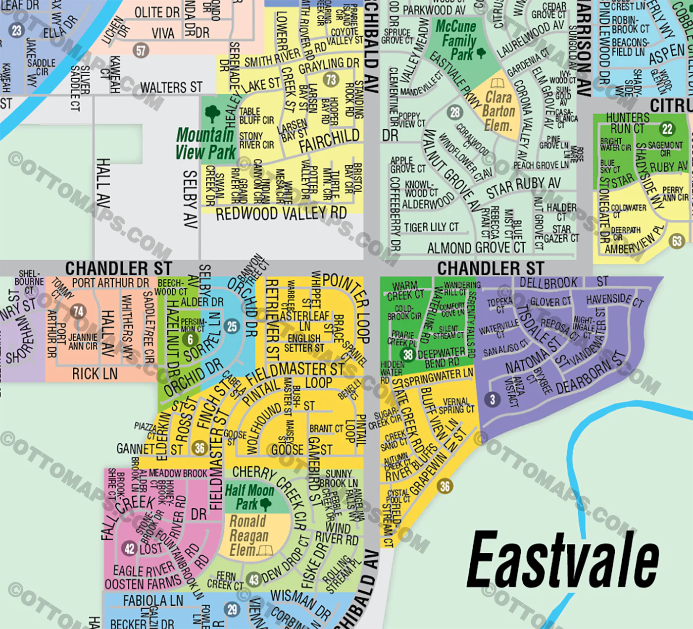 Eastvale, Riverside County, CA - FILES - PDF and AI, editable, vector, royalty free - Image 2