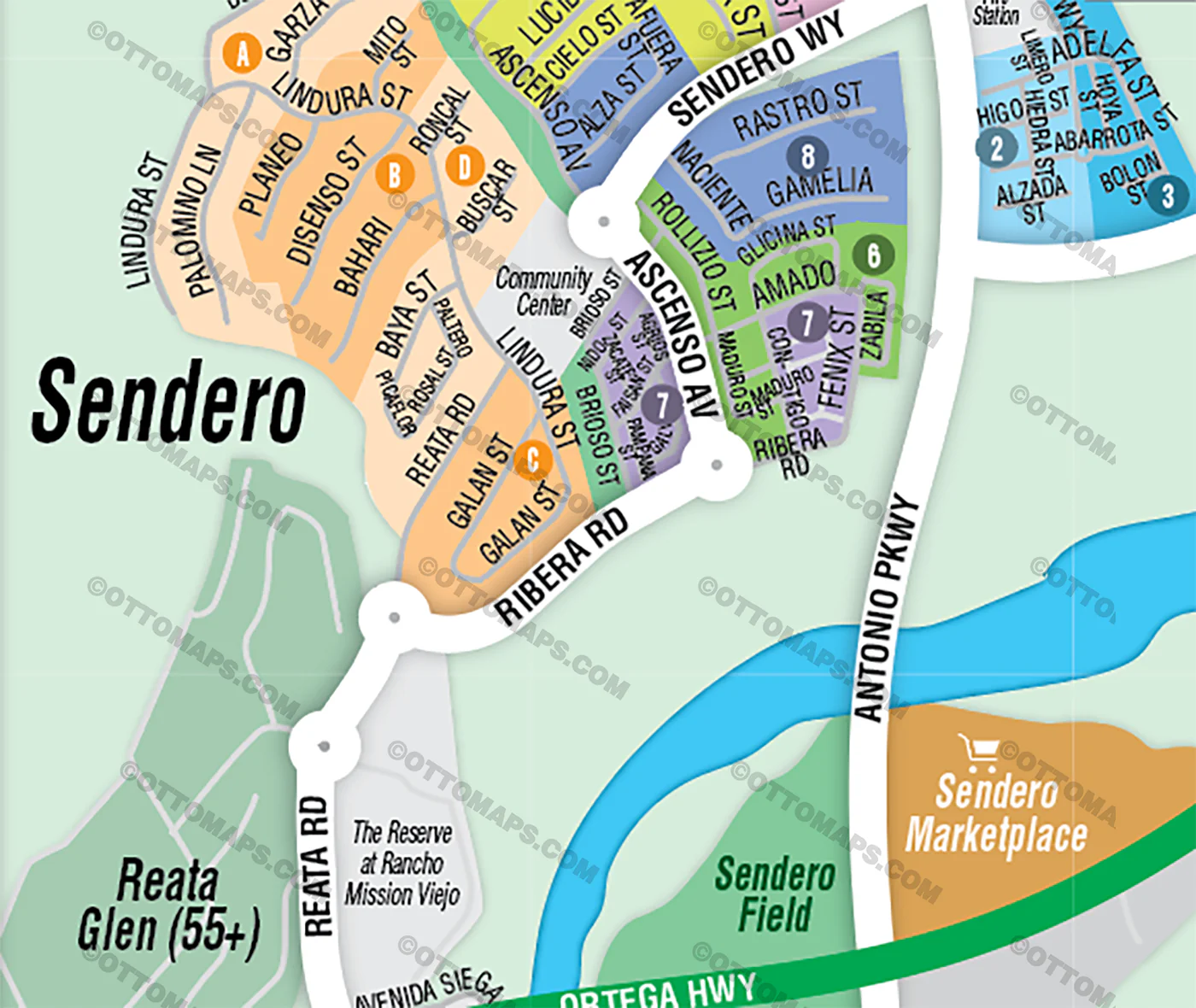 Rancho Mission Viejo Map, Orange County, CA - FILES - PDF and Adobe Illustrator - Image 2