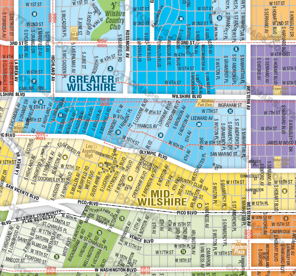 Wilshire Community Plan Map - FILES - PDF and Adobe Illustrator - Image 2